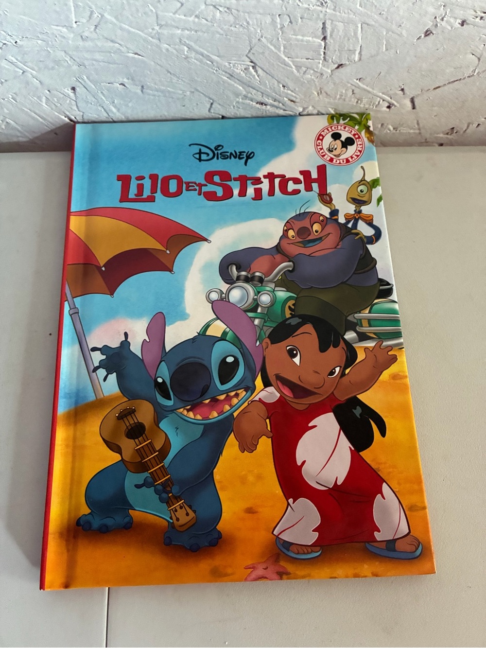 Disney Lilo & Stitch Hardcover Book - Blue, Red, Yellow